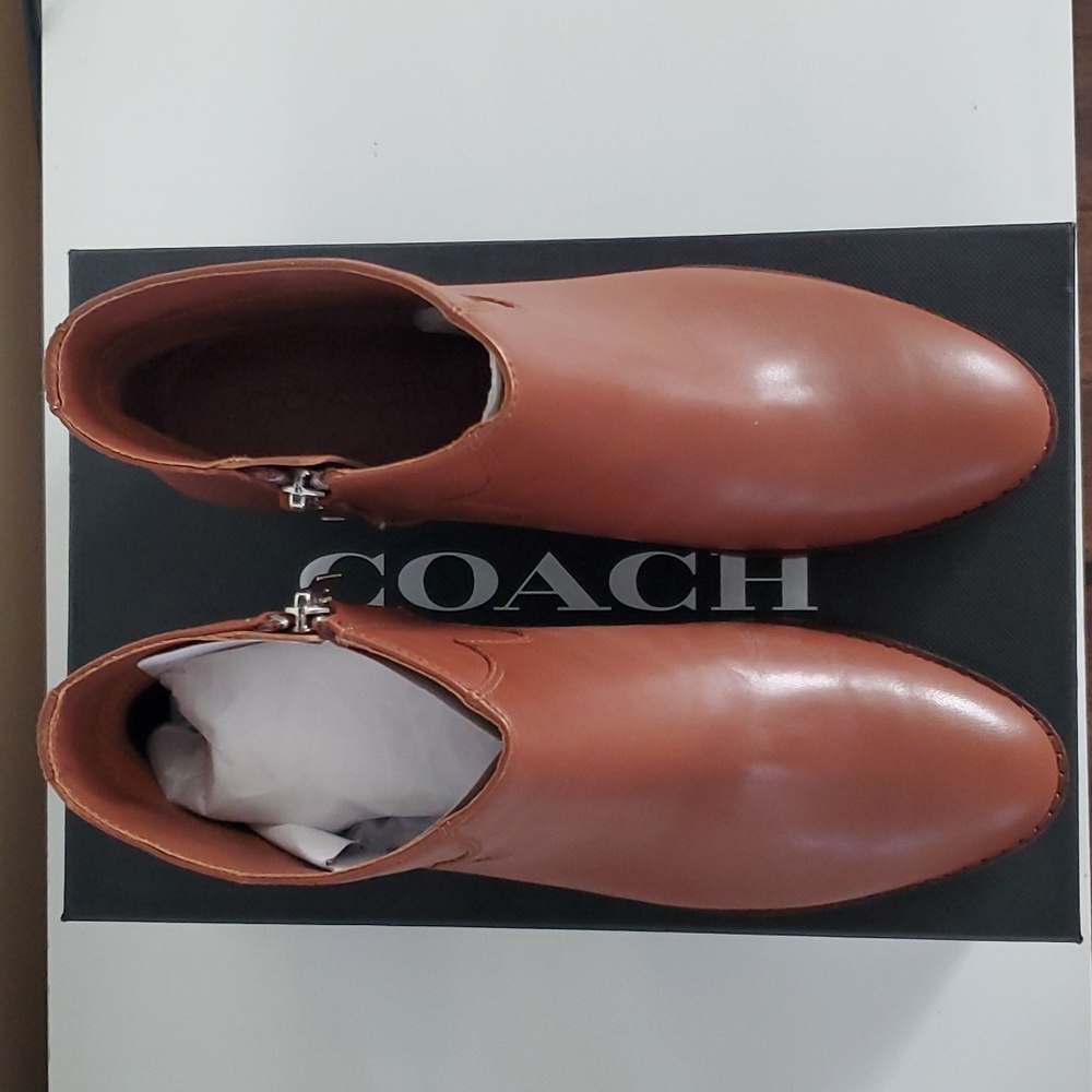Coach Dannie Leather Ankle Bootie - Picture 3 of 16